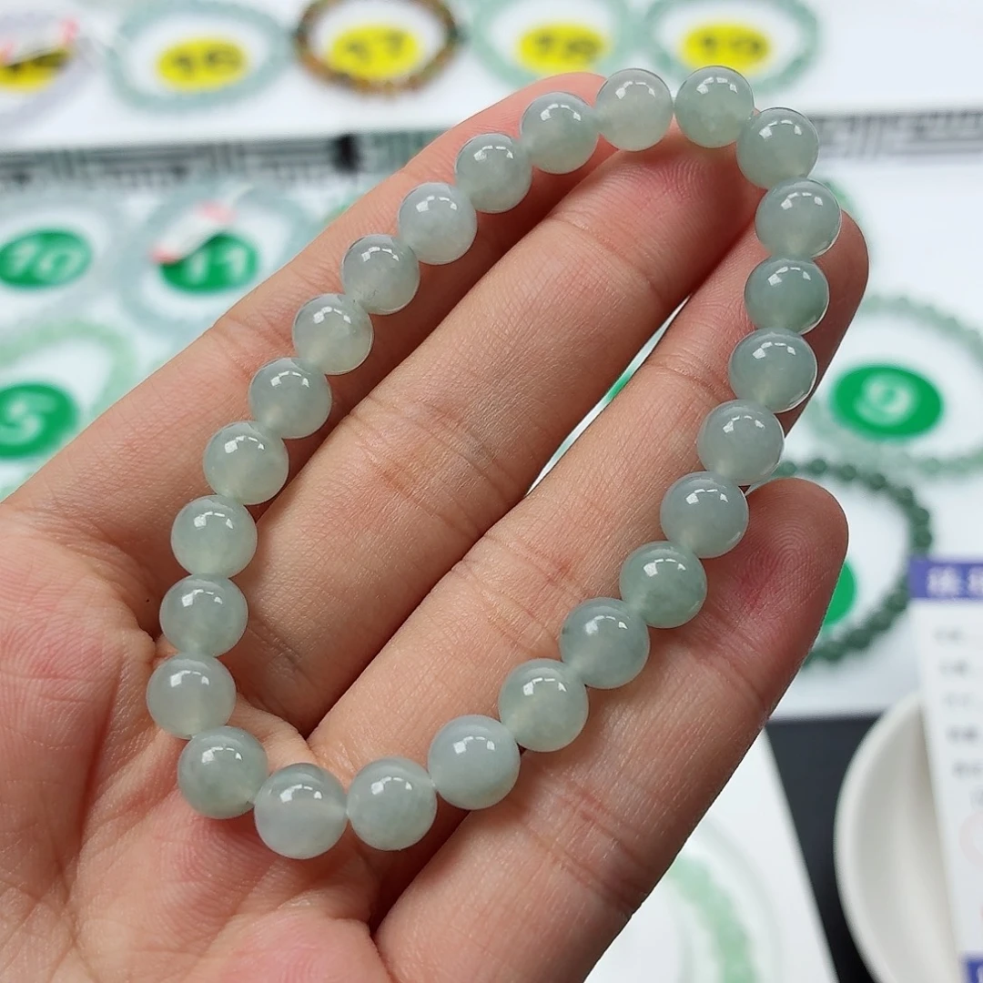 翡翠未镶嵌手串卡7.6（货头）