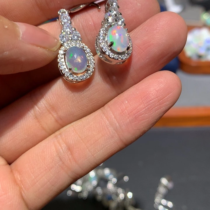 灯***灯欧泊合金欧泊戒指