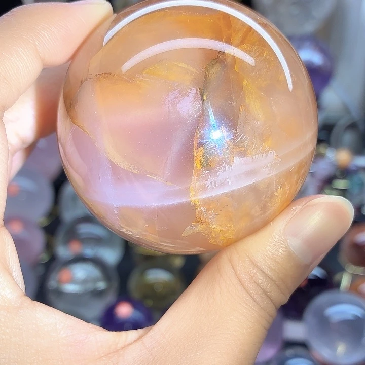 珠宝半成品水晶未镶嵌黄椒花63