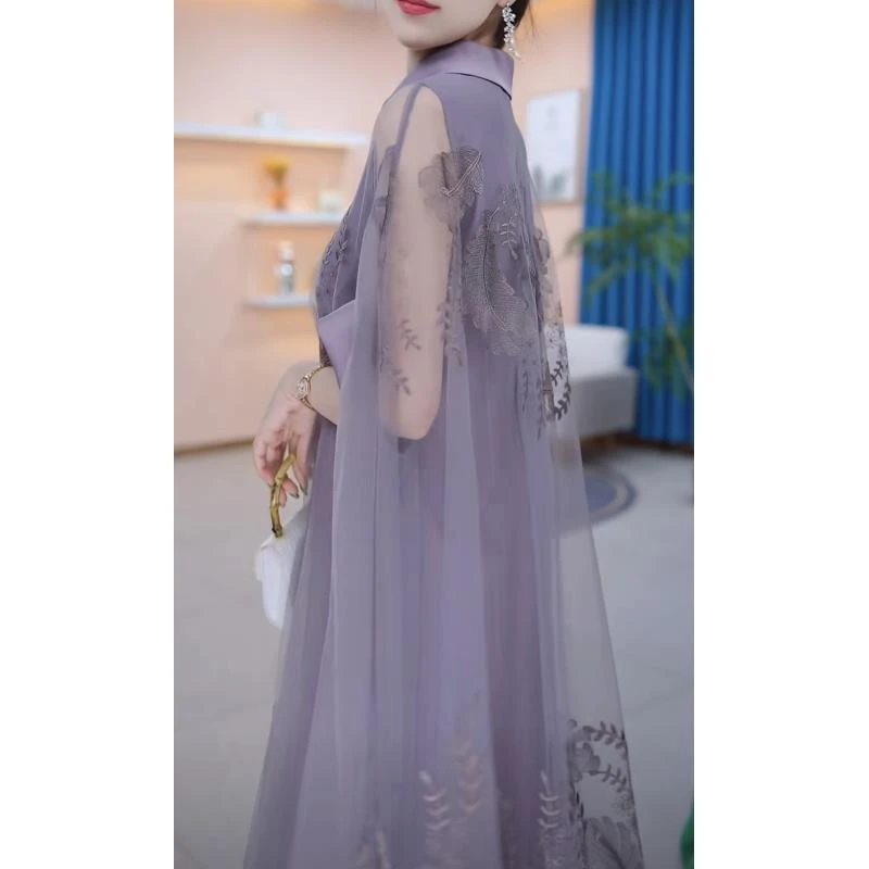 【连衣裙】夏季新款时尚气质高贵洋气百搭阔版宽松显瘦减龄连衣裙