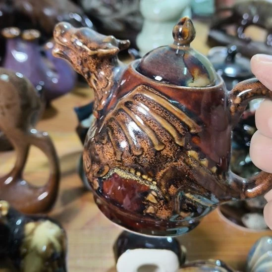 用***2瓷片磁州窑五厂盘碗壶杯有瑕疵