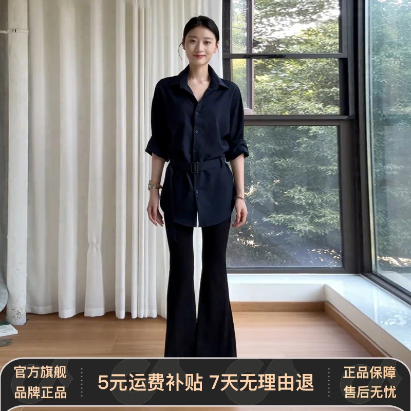 2026新款韩系巨好看衬衫外套女早秋季高级感收腰衬衣气质长袖上衣