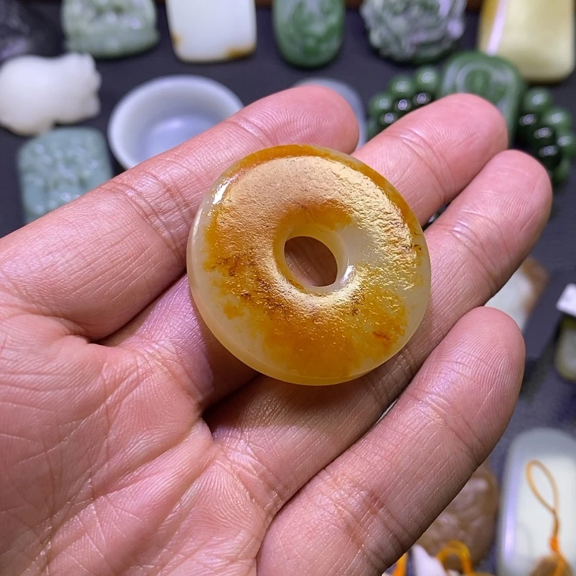 【闪购商品】未镶嵌和田玉挂件胡***鱼