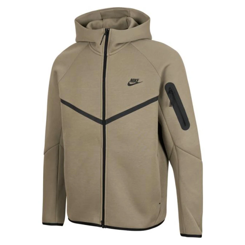 NIKE耐克男子M NK TCH FLC FZ WR HOODIE针织连帽外套HV0950-320