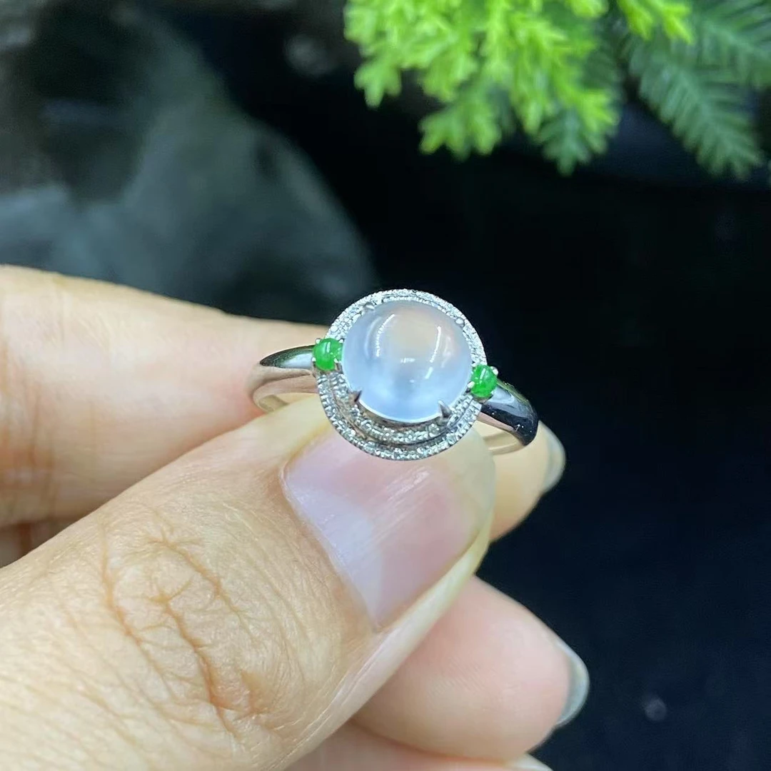 新春大集翡翠戒指18k金镶嵌-戒指6667 1