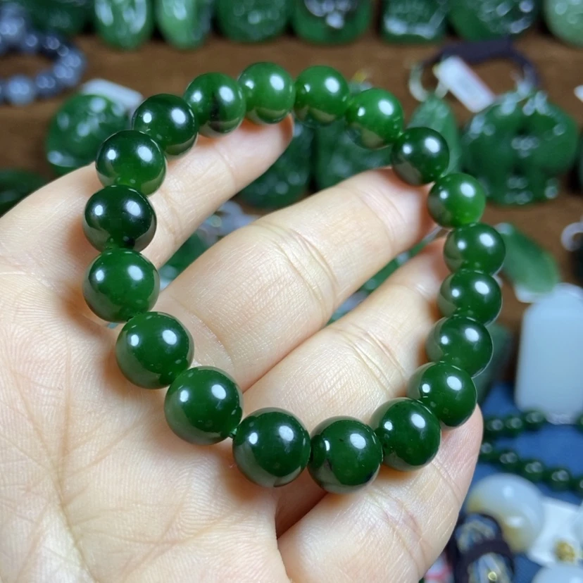 【闪购商品】未镶嵌手链和田玉（碧玉）江**月