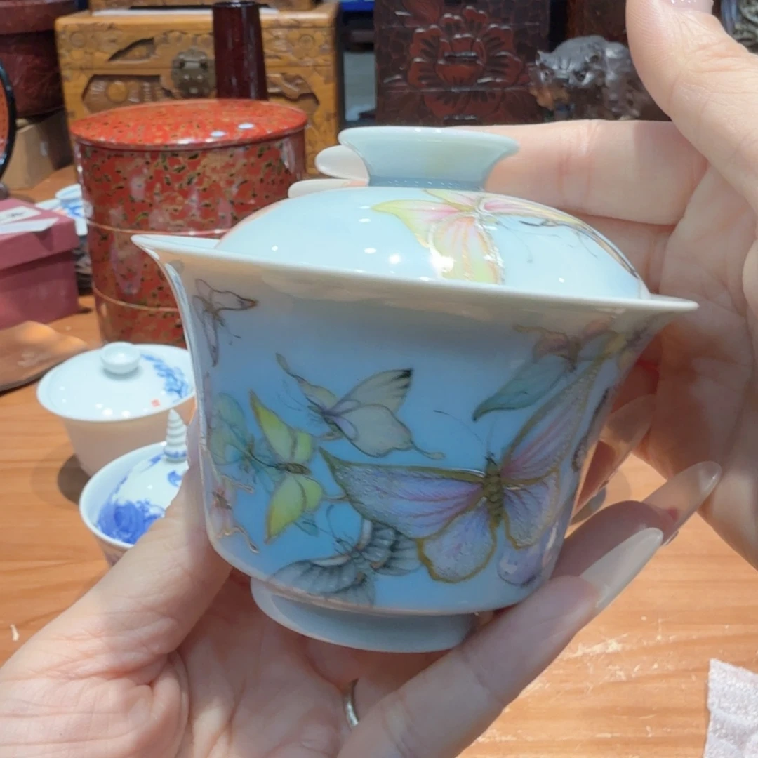 瓷片姗姗精品国瓷  手绘漂亮