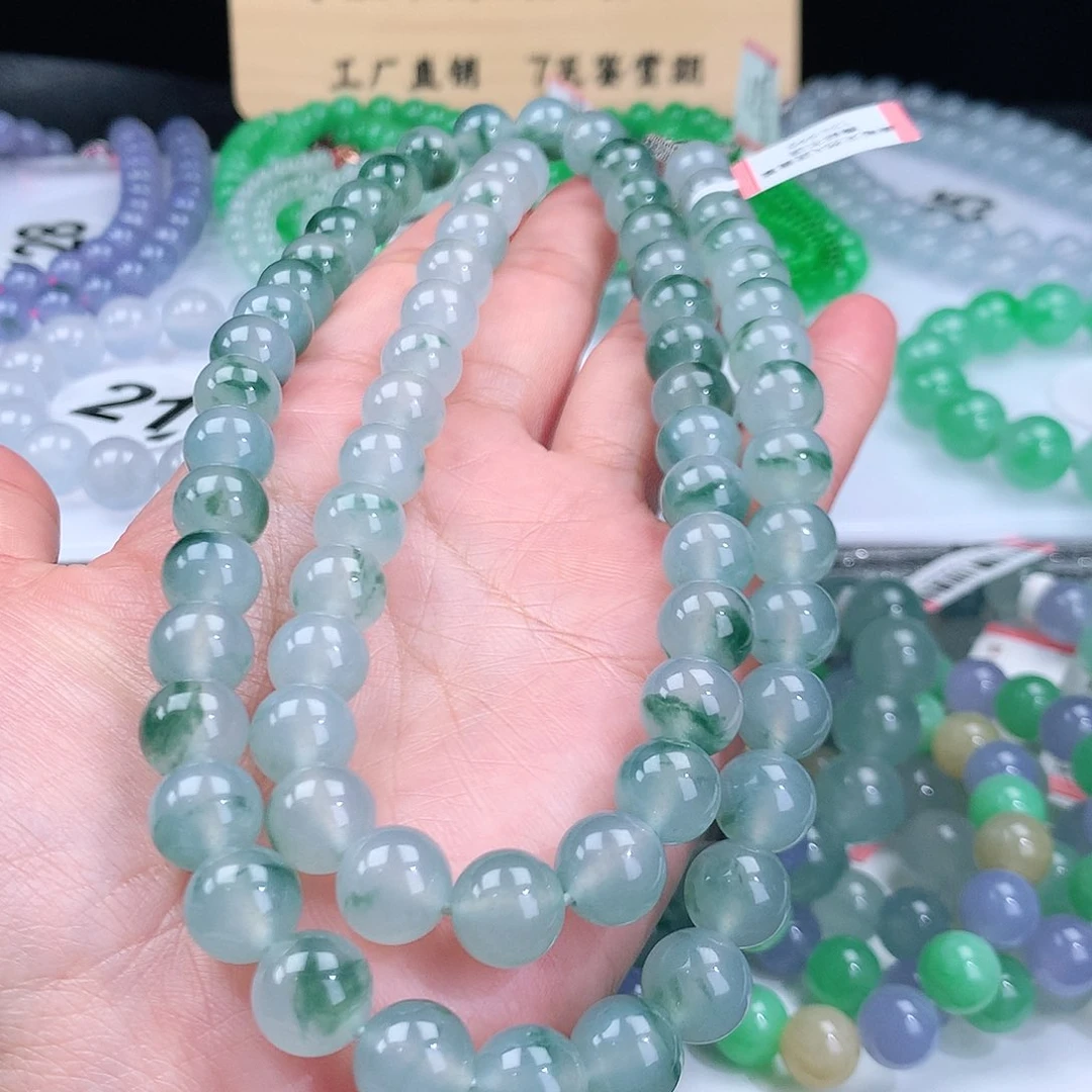 翡翠手链未镶嵌卡10mm