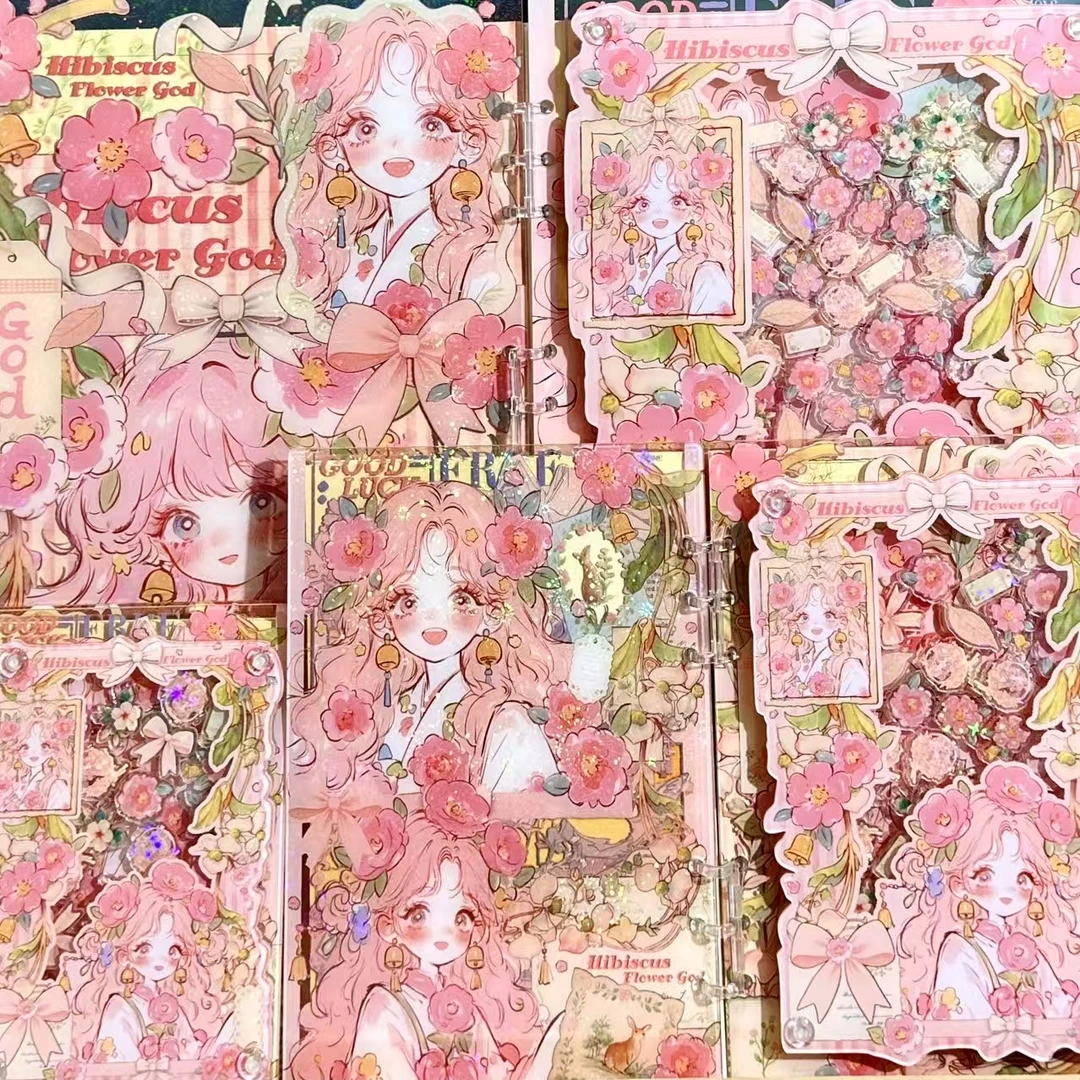 【芙蓉花神】高定摇摇本套餐活页本手工DIY收纳盒亚克力