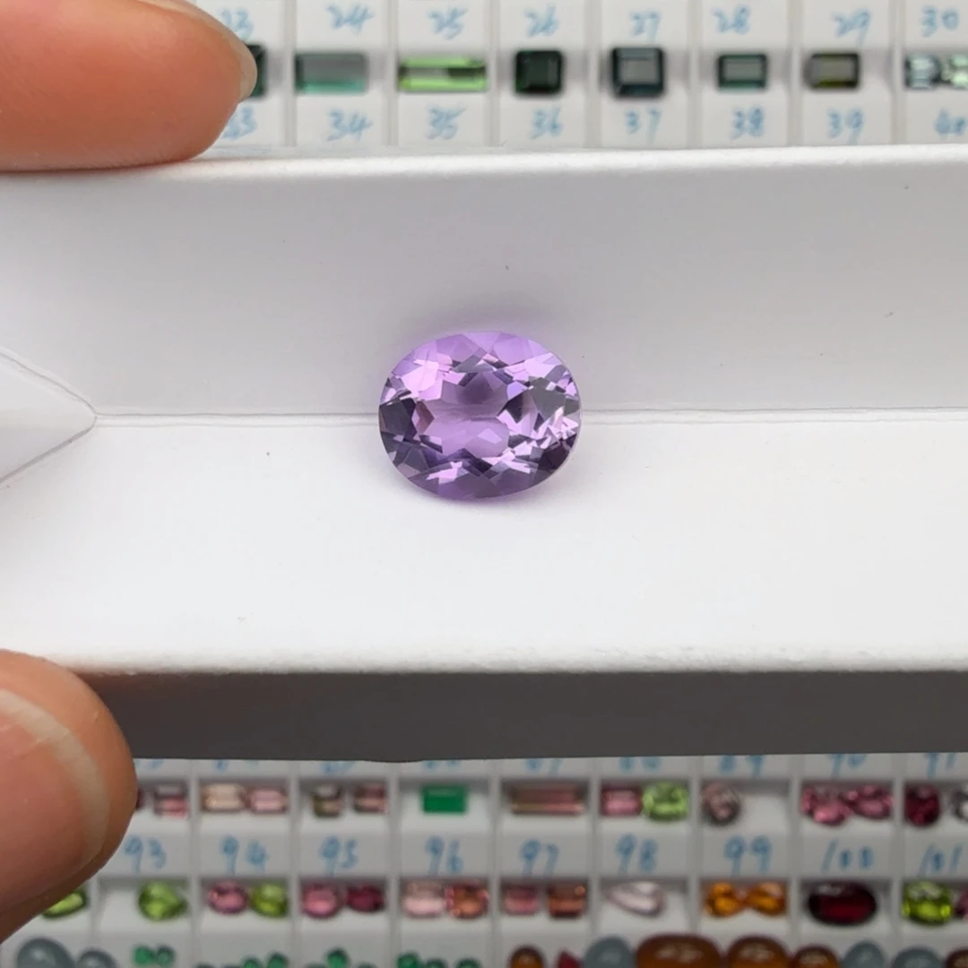 紫晶珠宝半成品未镶嵌天然9*11mm