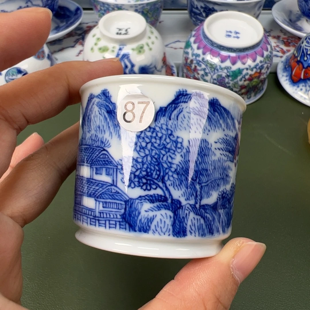 陶瓷景德镇纯手工纯手绘茶具木木87