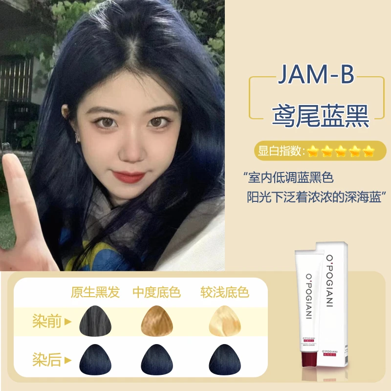 (到手两盒)DZ洋气显色白发在家染发蓬松显白染发膏产品