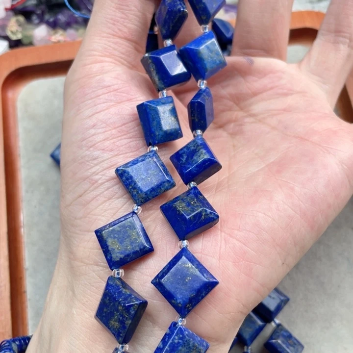 玛瑙/玉髓合金珠宝半成品一条18mm青金石