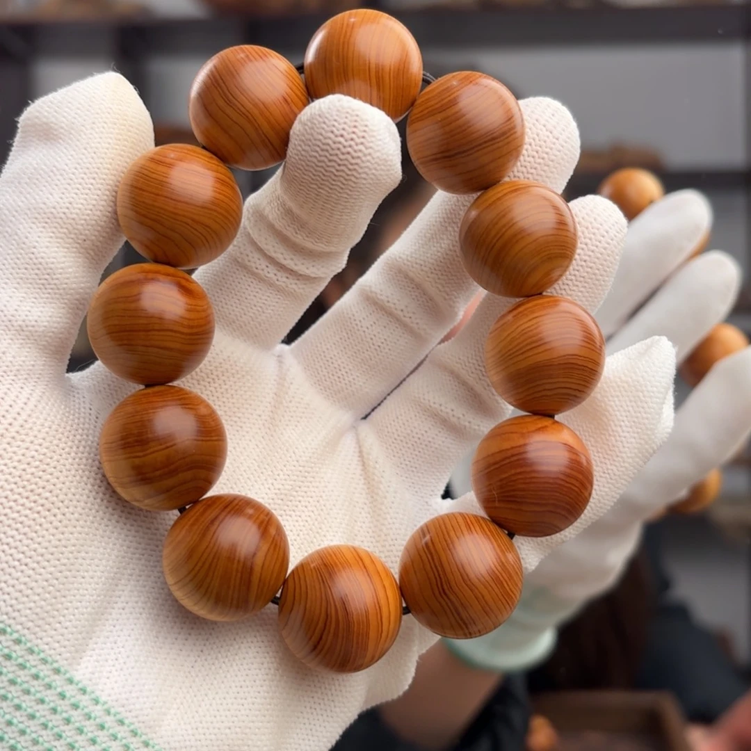 手串/手链柏木（崖柏） 红油虎皮纹2.0骨料药香43.7