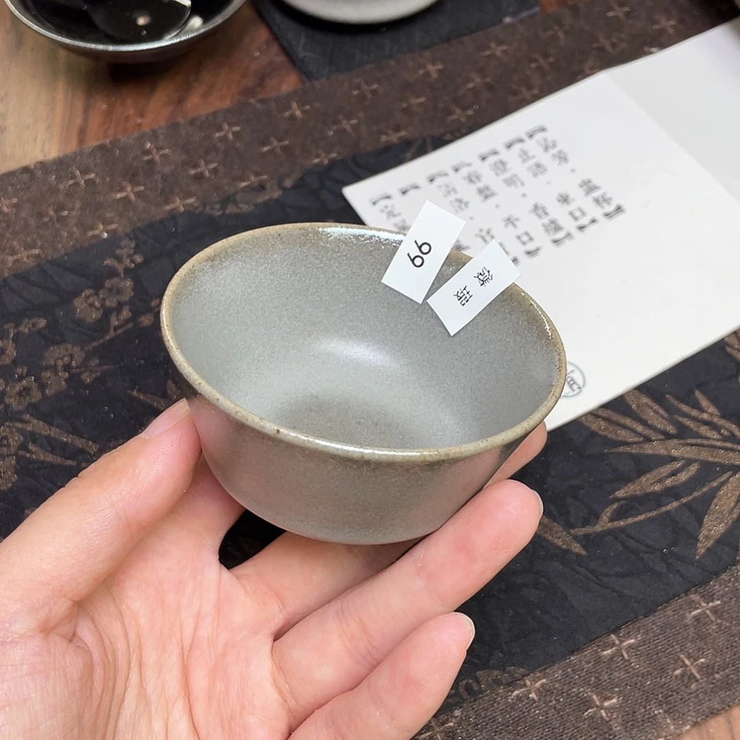 茶盏66 福临号建盏柴烧薄胎微瑕