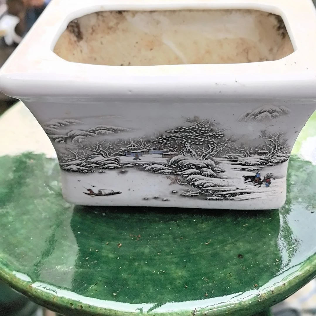 锦***行粉彩瓷器花盆一个包邮