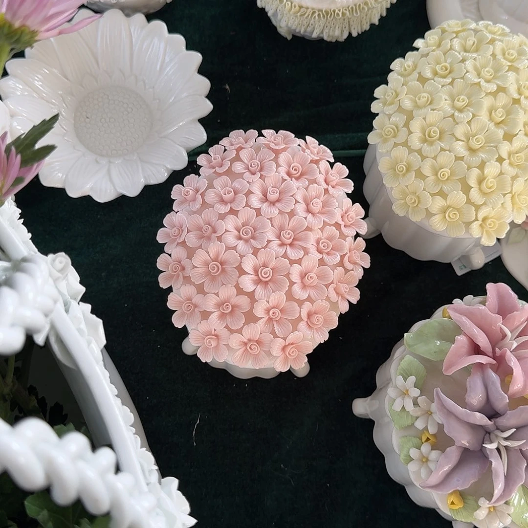 重工满花高脚炖盅