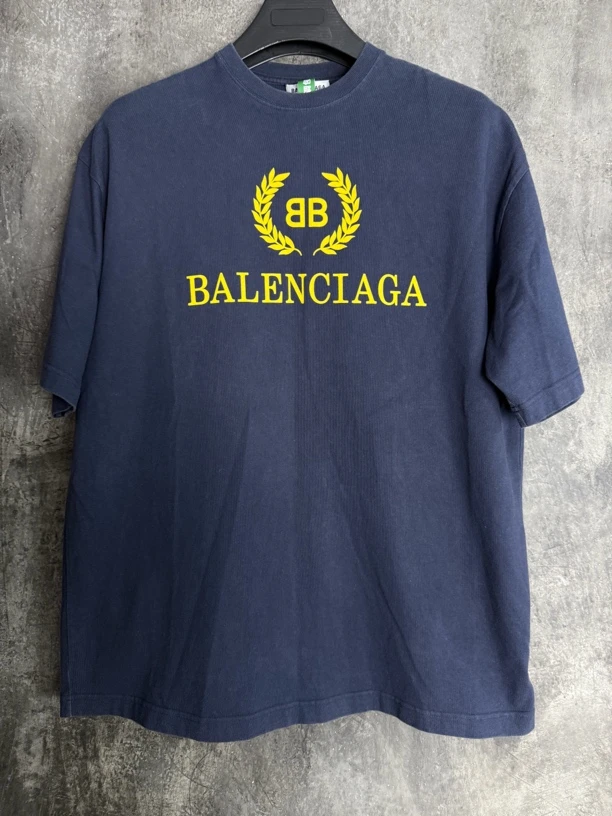 全新未使用/Balenciaga 巴黎世家 麦穗印花短袖/00496