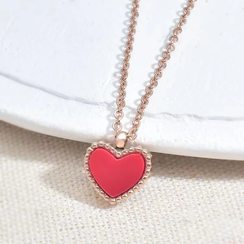 钛钢项链钛钢锁骨链钛钢项链锁骨链钛钢项链气质经典甜美精致女款