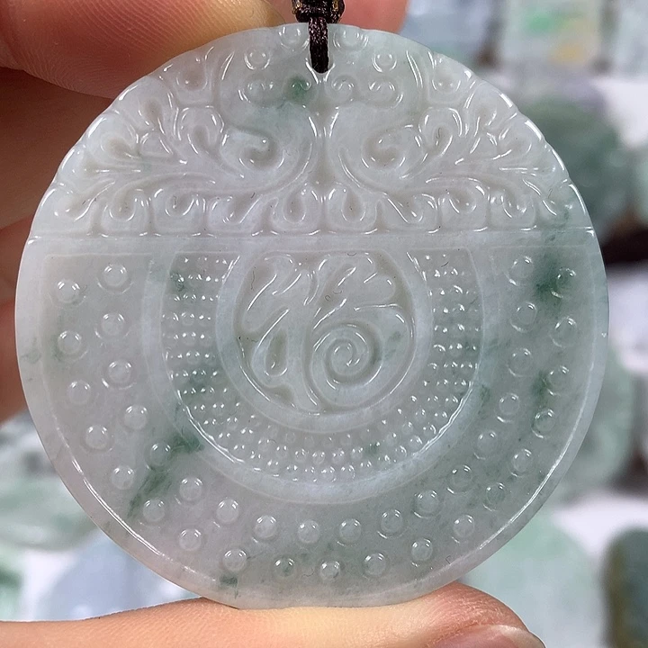 颈饰未镶嵌翡翠福牌福利