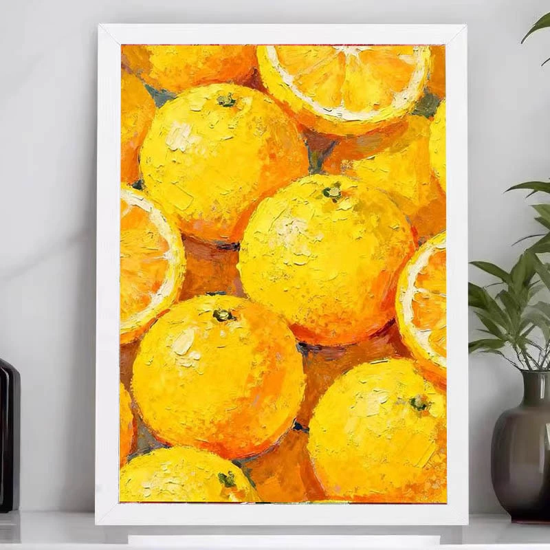 【乐乐甄选钻石画】满钻【水果小画（方钻）】喜庆过年可爱卡通装饰画