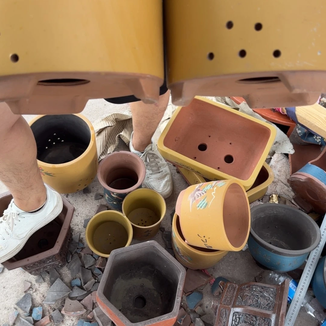 紫砂花盆口径14.18口径