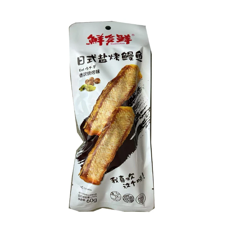 25年7月到期鲜多鲜日式盐烤鳗鱼60g*5袋休闲零食小吃