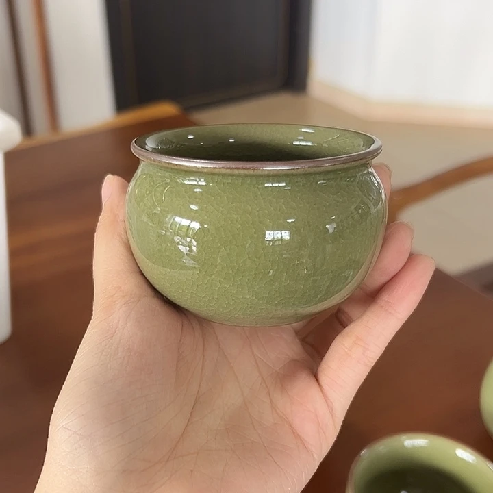 龙泉云间青瓷小米茶器
