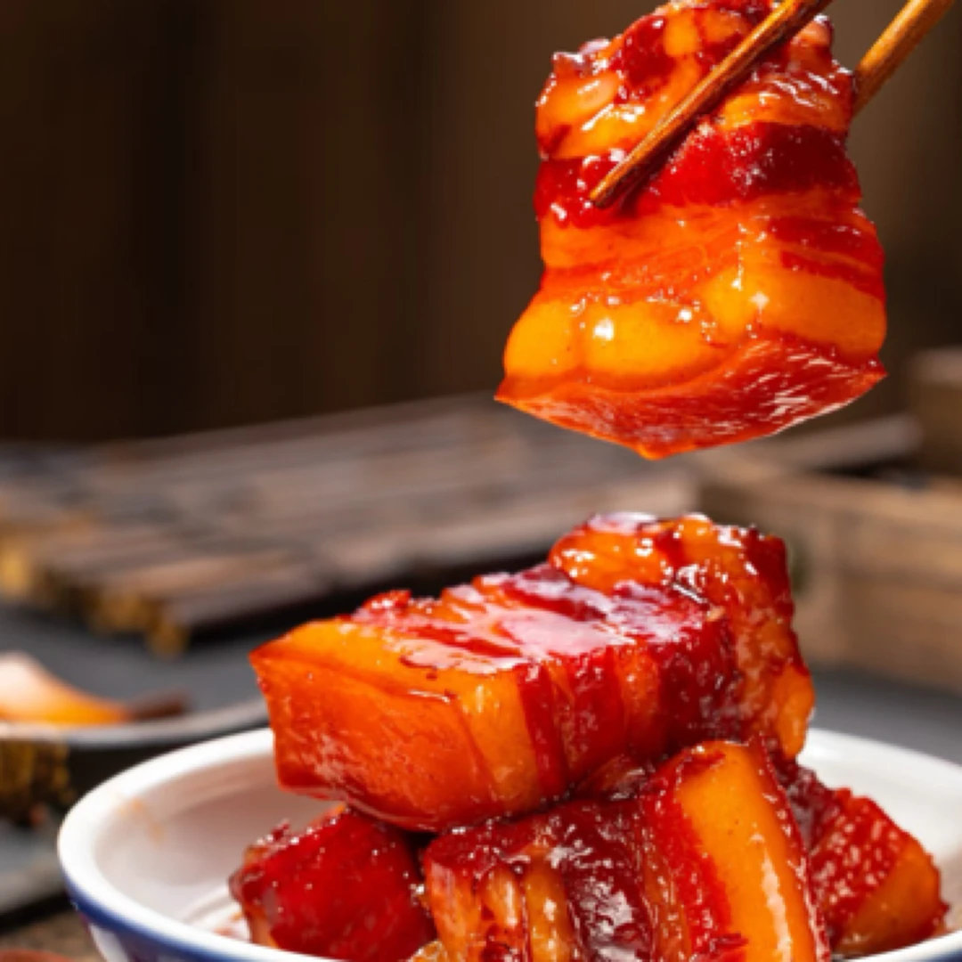 阿瓦山寨红烧肉干豇豆