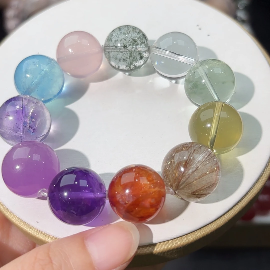 天然辰砂多宝水晶