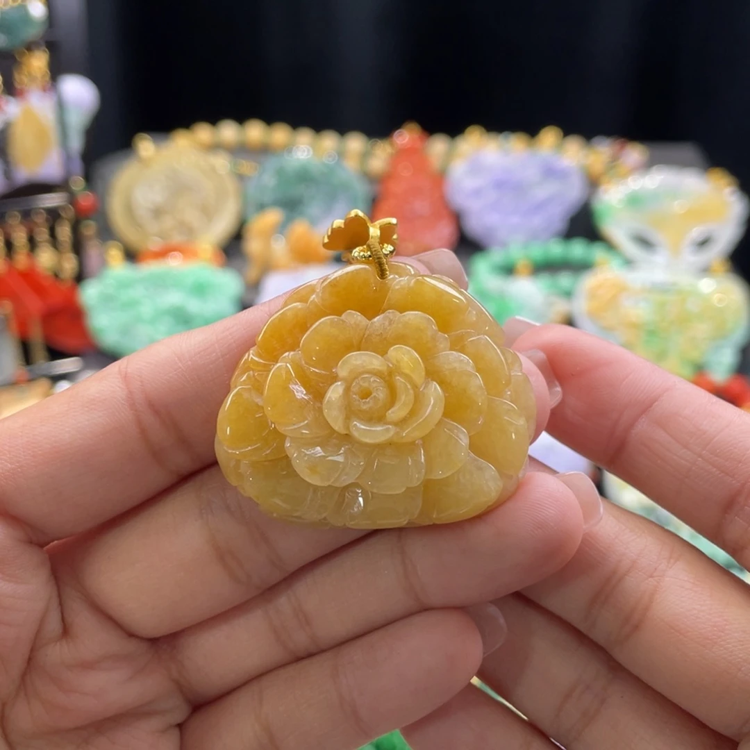 翡翠颈饰未镶嵌代编织