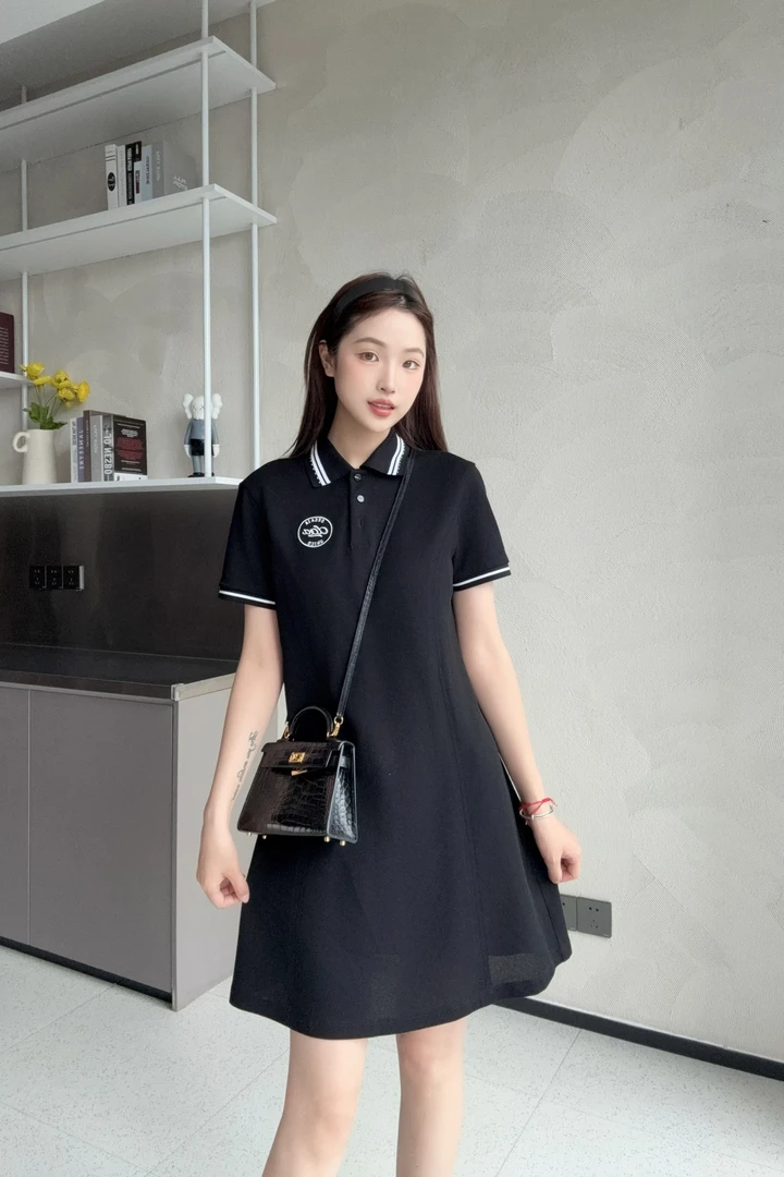DEGAIA连衣裙｜『鑫鑫专属』经典透气polo领休闲T恤连衣裙172132