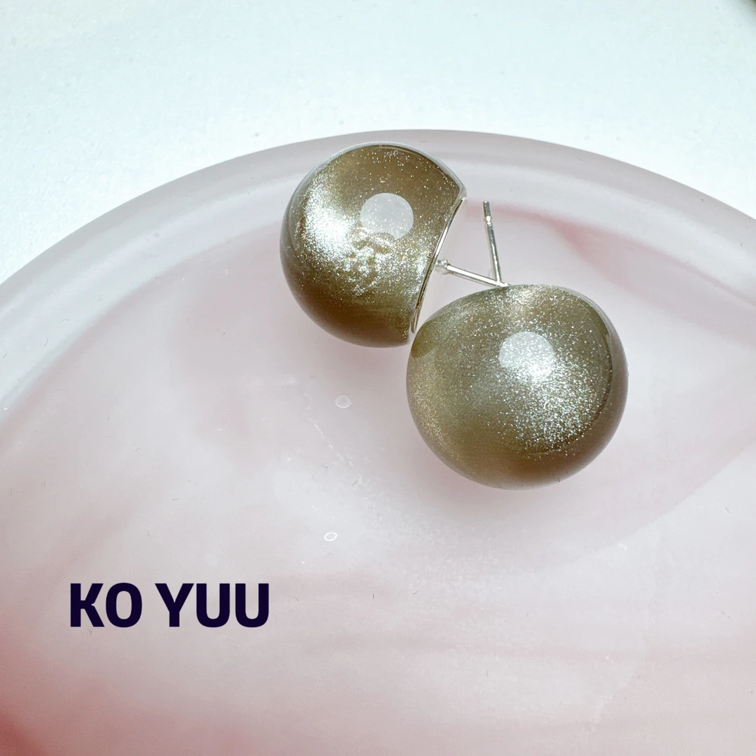 铜合金树脂耳饰 【雨桐轻奢饰品】设计款耳环KY00187