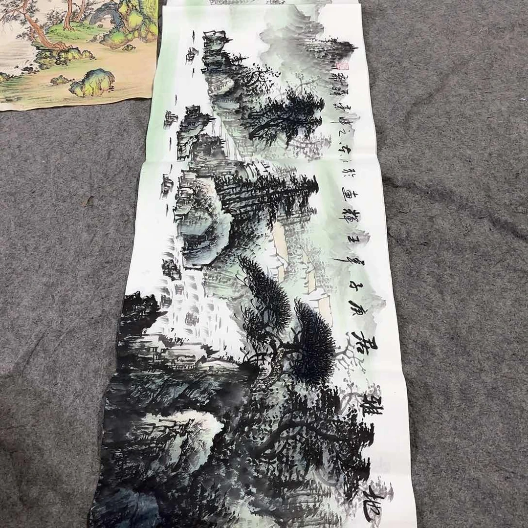 国画国画作品画心一张