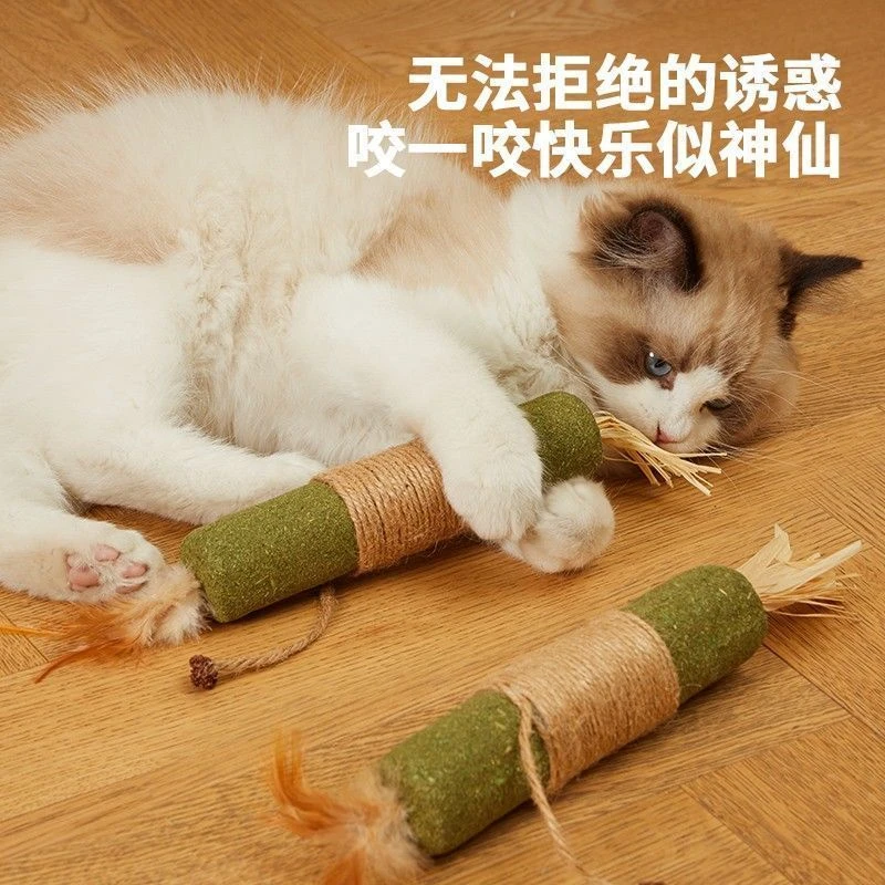 超大猫薄荷棒猫玩具自嗨解闷耐咬猫木天蓼薄荷园林工具配件逗猫棒