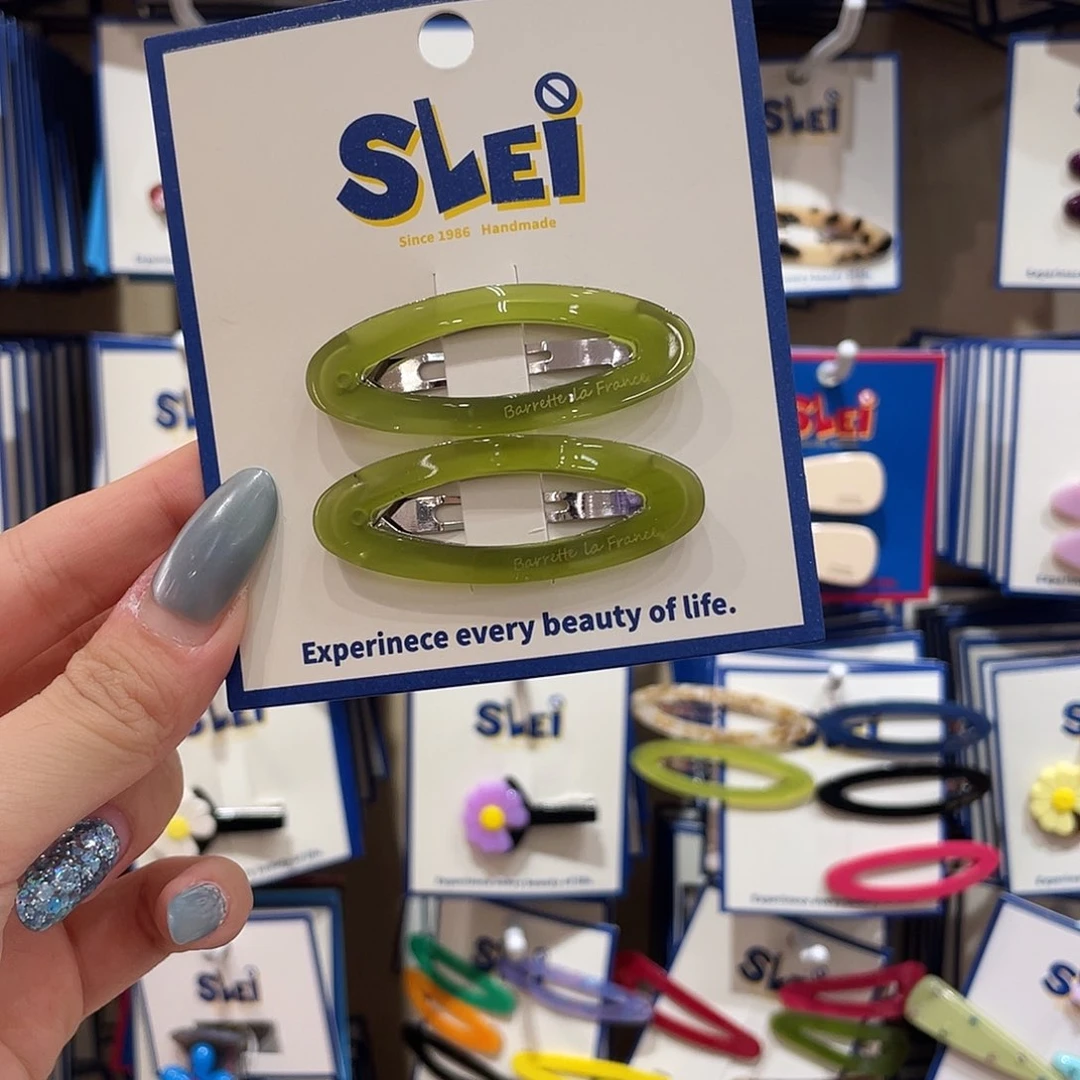 布艺非金属果冻绿椭圆镂空拜拜