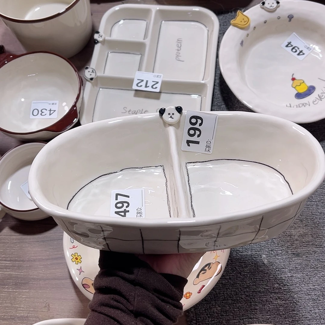 2格分餐盘陶瓷餐具系列