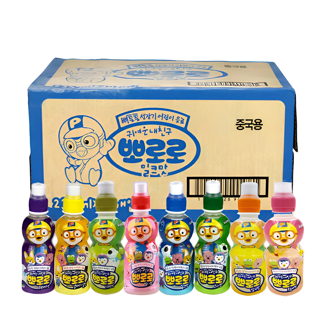 【次日达 京东快递 送货上门】[7-8月到期]啵乐乐饮料235ml*24瓶