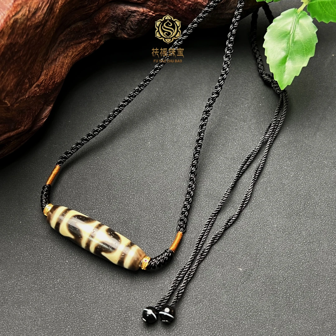 扶摇臻选|SK双牙牙一线药师天珠吊坠3366