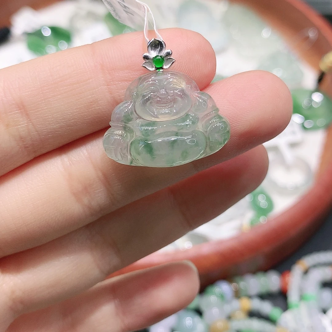 翡翠未镶嵌颈饰缅甸天然A货翡翠