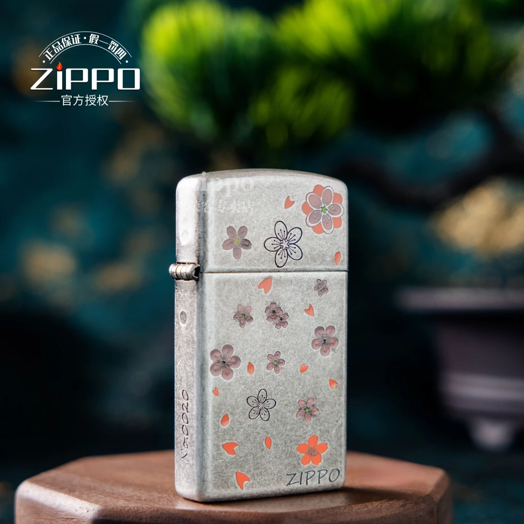 ZIPPO打火机 桃花庵 1605纤巧煤油打火机 DYJ1