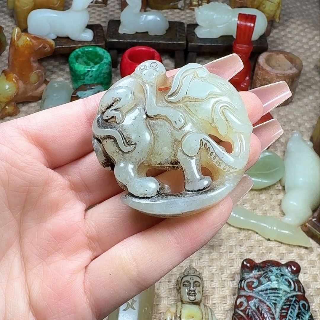 白玉菩提吊坠挂件