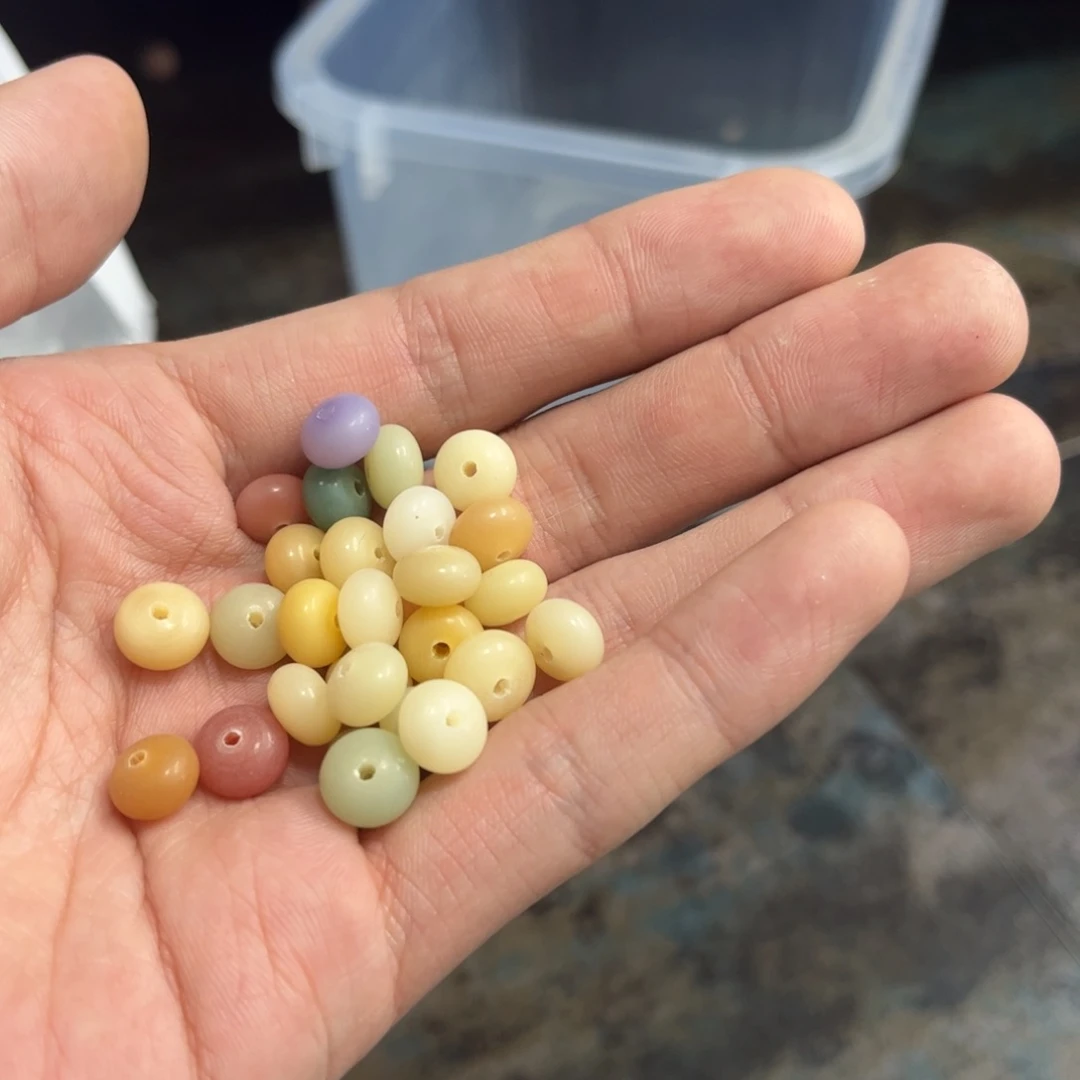 【闪购商品】白玉菩提吊坠z9/100+50颗算盘微瑕