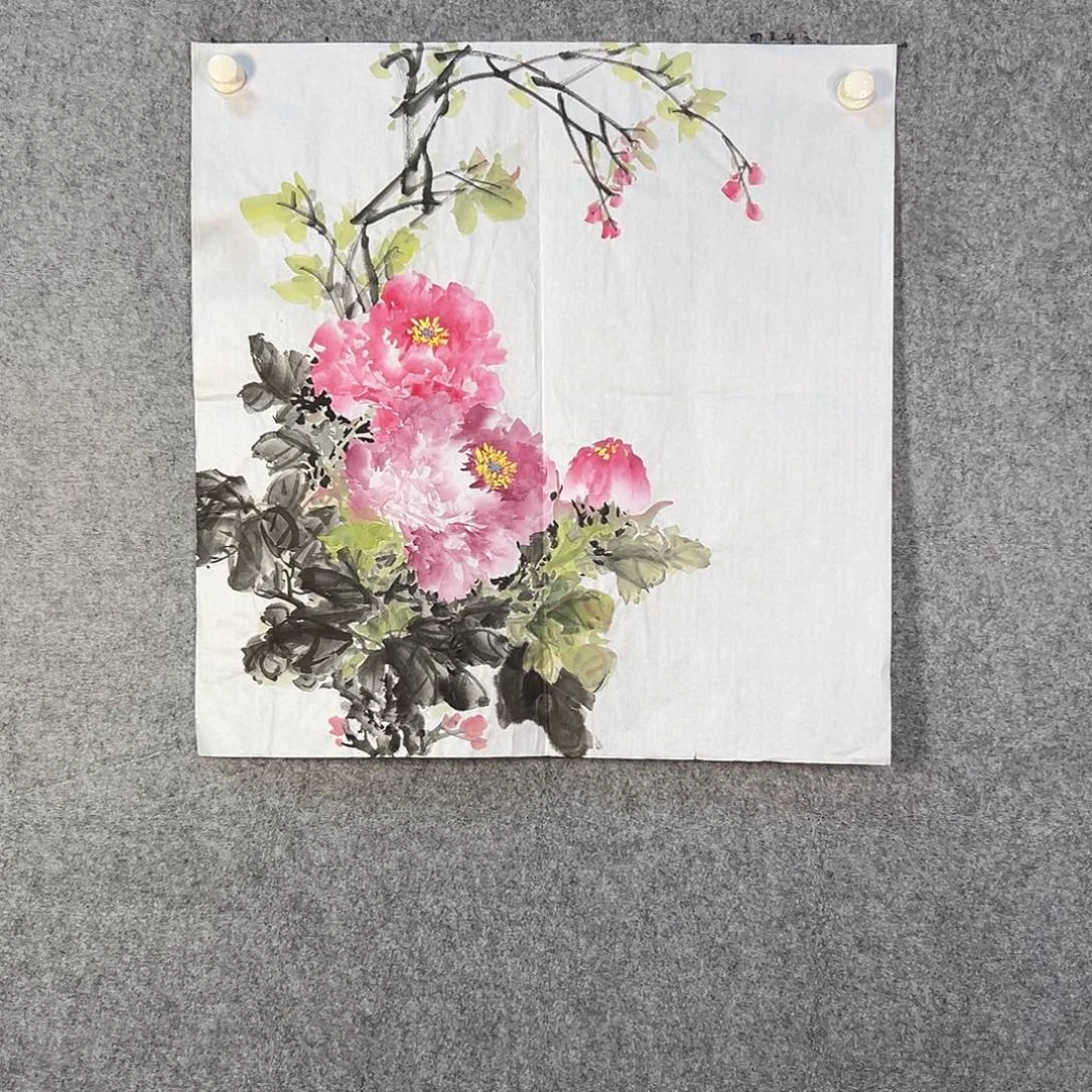 国画790 牡丹等植物生长于这里生长