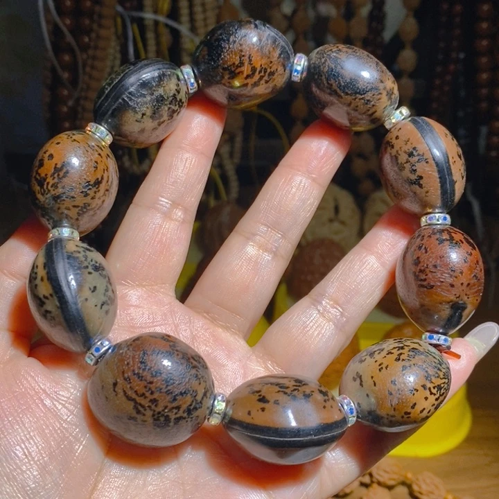 野生木鱼果菩提手持手串