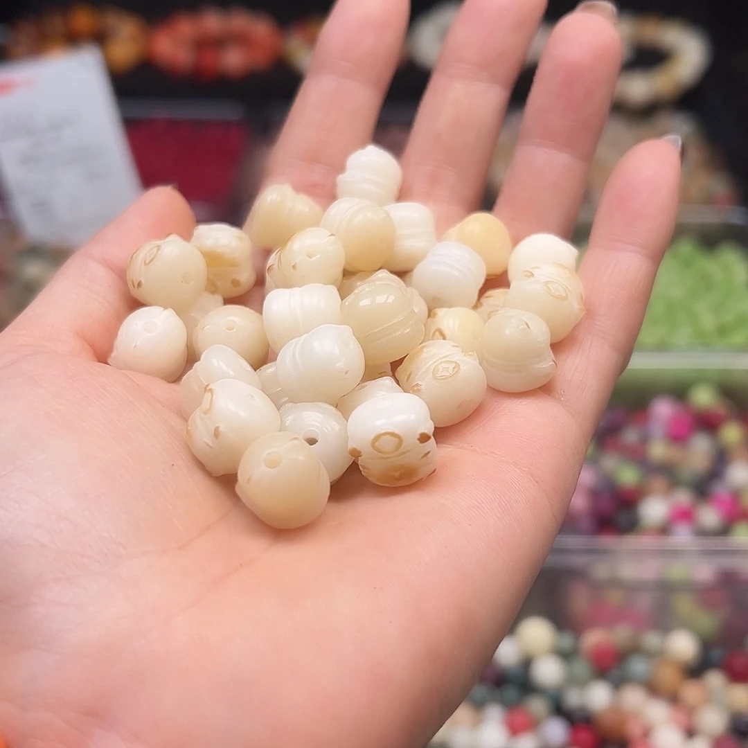 菩提根/象牙果手串卡12炭烤招财猫30颗