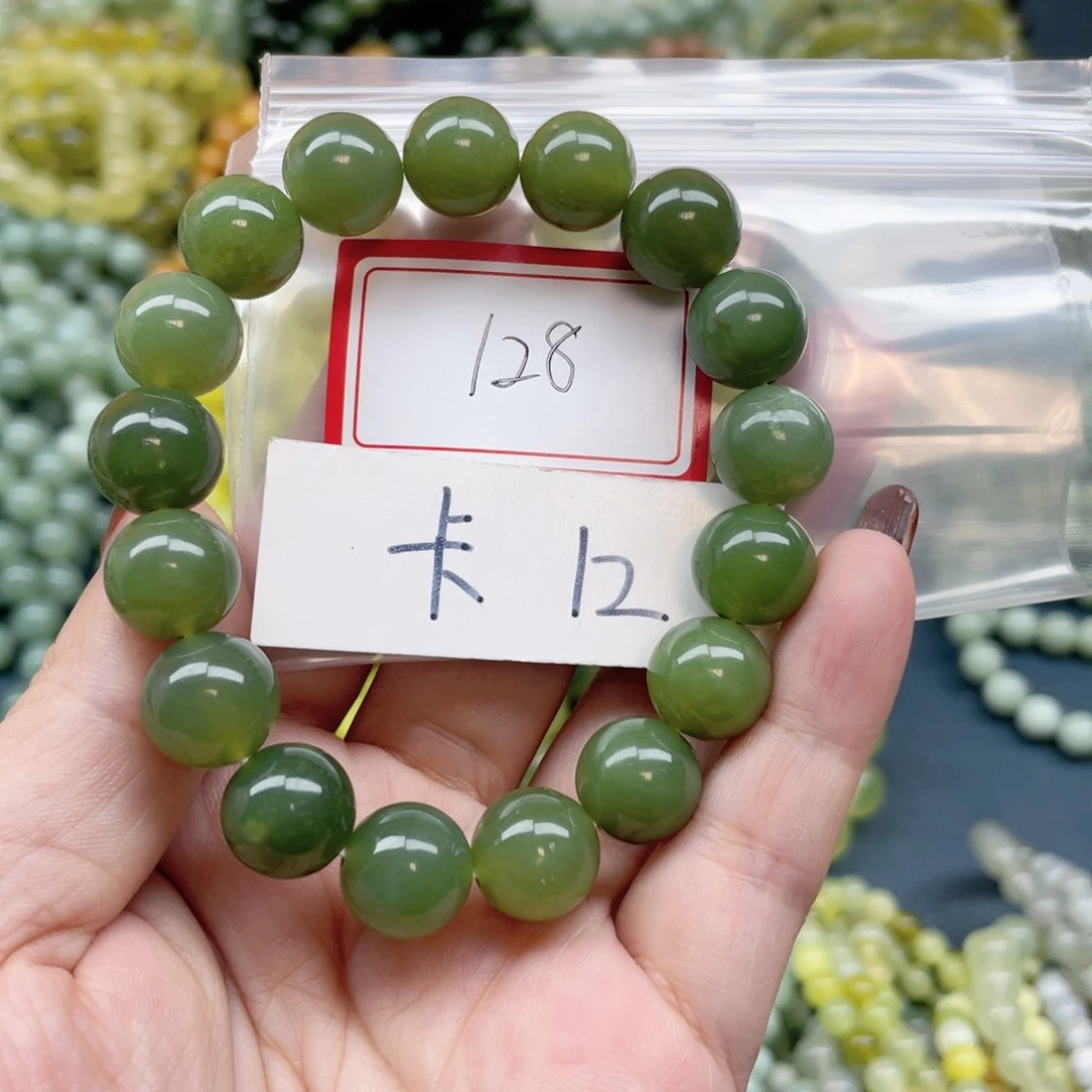 未镶嵌蛇纹石玉手链