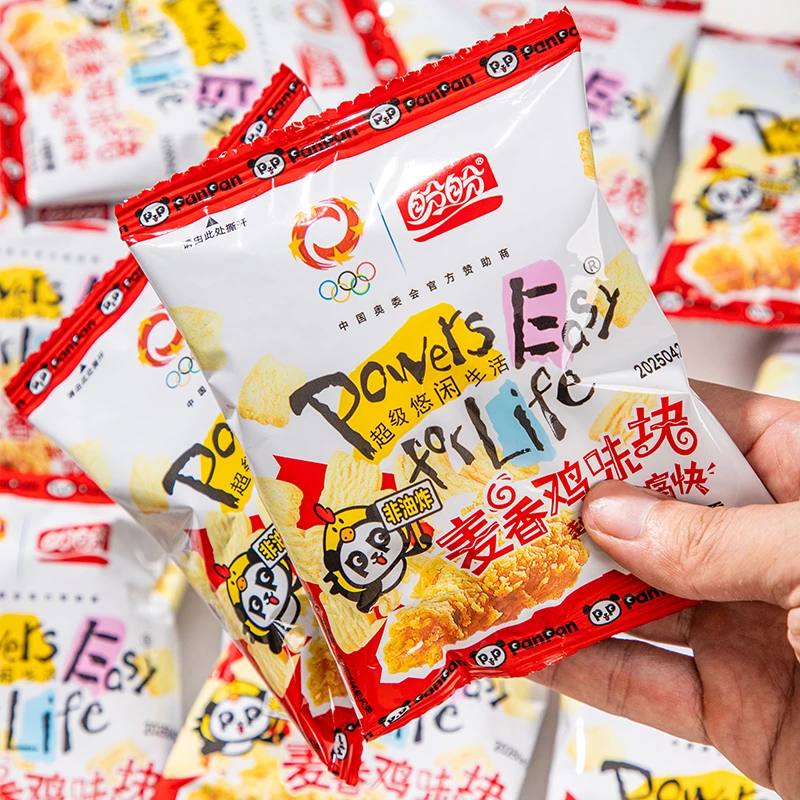 盼盼麦香鸡味块酥块香蕉味酥香焦牛排味小吃香脆膨化网红休闲零食