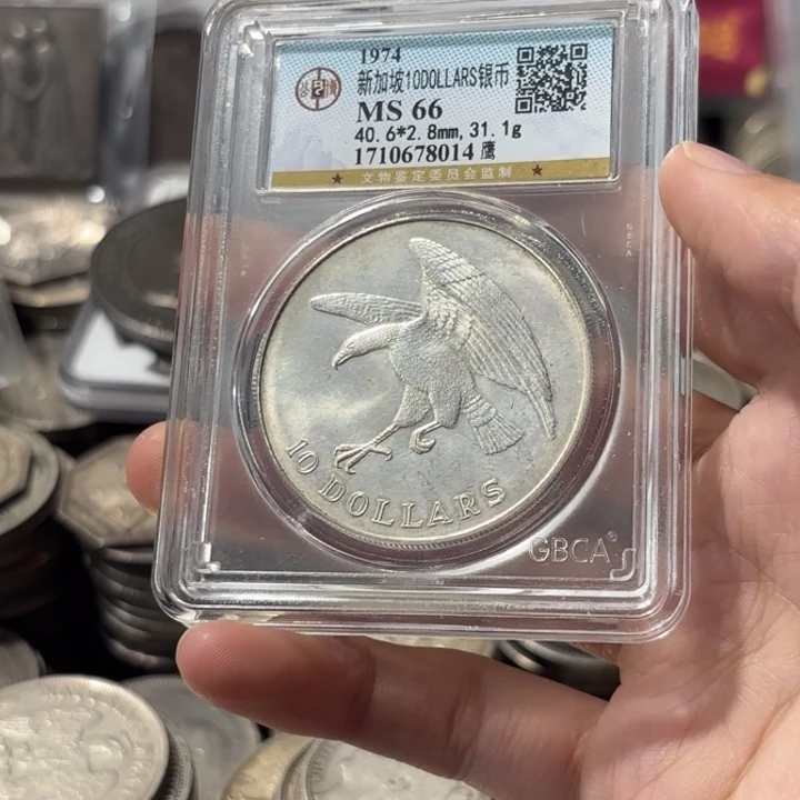 小***兴普通金属币新加坡海鹰银币