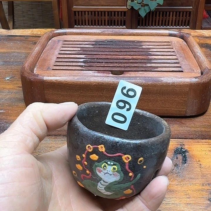 纯手工制作粗陶茶具